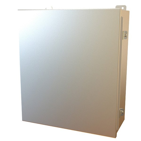 Hammond Clamps Electrical Enclosure, 16 in H, 6 in D, 14 in W, 12, 13, 3R, 4, 4X, Stainless Steel 1414N4PHSSO6