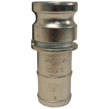 Dixon Boss-Lock Type E Cam and Groove Adapter, 3/4 in, Male Adapter x Hose Shank, Malleable Iron, Domesti 75-E-PM