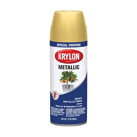 General Purpose Metallic 12 Oz Krylon Bright Gold Spray Paint K01701A77