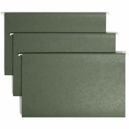 Smead Tuff Hanging Folder with Easy Slide Tab, Legal, Standard Green, 20/Pack 64136