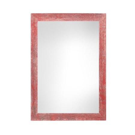 Homeroots 11" x 17" Red Solid Wood Hanging Picture Frame 380301
