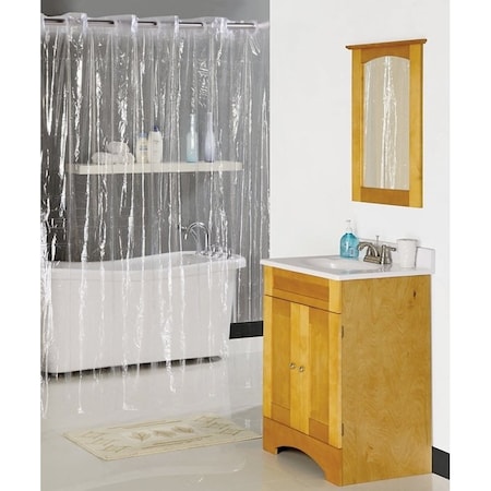 Simple Spaces Hookless Shower Curtain, Vinyl XG-02-CL