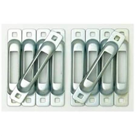 Hot House Designs E-Track Single Strap Anchors, Zinc, 10PK HO2653522