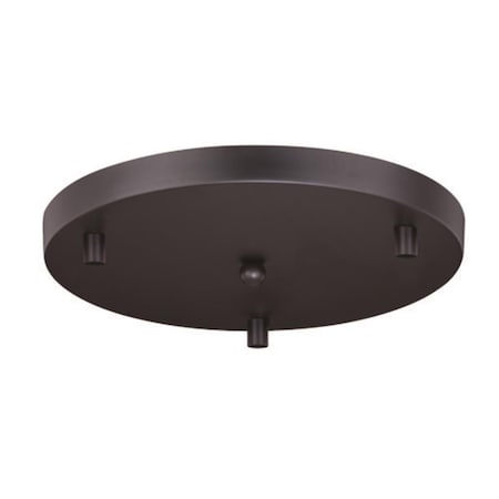 Perfecttwinkle 12 in. Canopy for 3 Mini Pendants - Oil Rubbed Bronze PE4200258