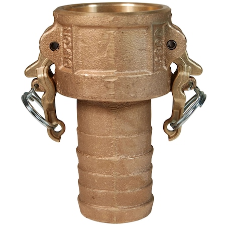 Dixon Cam/Groove Coupler x Hose, Shank, 2", BR, Pipe Fitting Material: Brass BC200