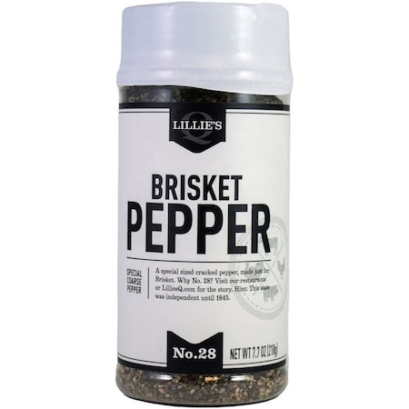 Lillies Q Brisket Pepper Rub, Black Pepper, 3.6 oz Jar LQ00121-C