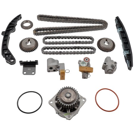 Engine Timing Chain Kit With Water Pump,
