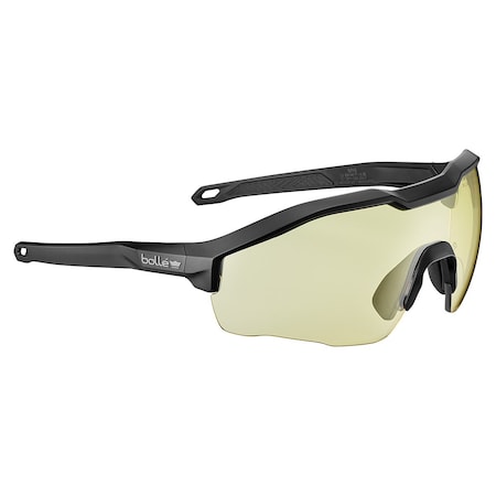 Bolle Safety MY6, Safety Glasses, Anti-Fog, Scratch-Resistant, Amber Lens, Black Frame, Half-Frame MY6EST31W