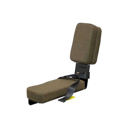 Uni Pro Instructional Buddy Seat for John Deere Sound-Gard Cab Tractors, Dark Kayak Brown Fabric 8292