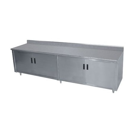 Advance Tabco Back Splash Enclosed Base Hinged Doors EHK-SS-246