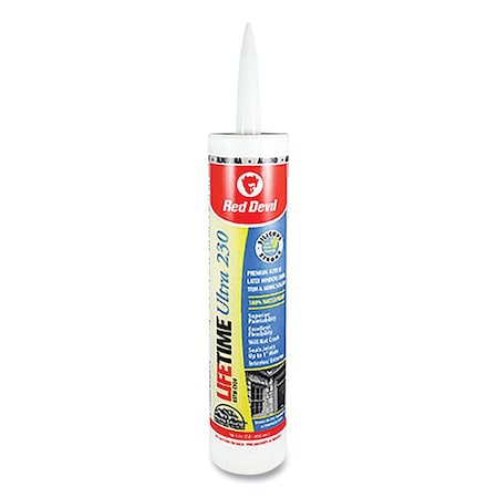 Red Devil Lifetime Ultra 230 Premium Sealant, 10.1 oz, Cartridge, Almond, 12PK 630-077020
