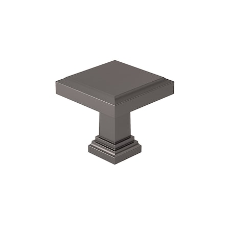 Richelieu Hardware Mirabel Collection 1 1/4-inch 32 mm Antique Nickel Transitional Square Cabinet Knob BP79532143