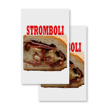 Signmission Stromboli, Vinyl Decals Only 24 Inch x 36 Inch, Vinyl Decal, 2PK DSB-2436-2PACK-Stromboli