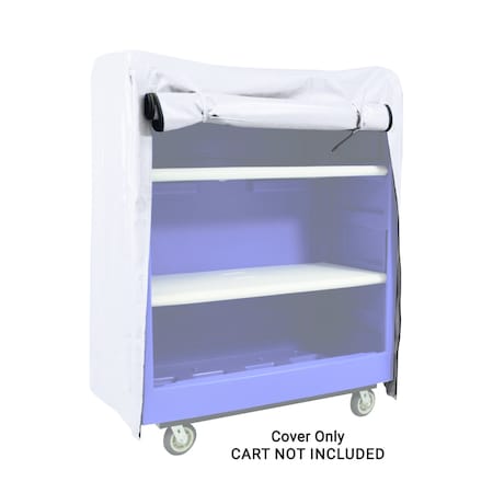 Royal Basket Trucks Vinyl Cover, 61" H, 48" L, White G48-WWX-BVN