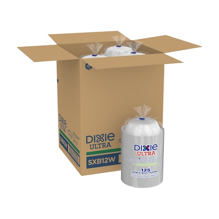 Dixie Dixie, Bowls, White, Hvy, 12oz, PK125 SXB12W