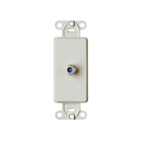 Leviton Wallplate, Plastic, White, Flush Mounting 40681-00W