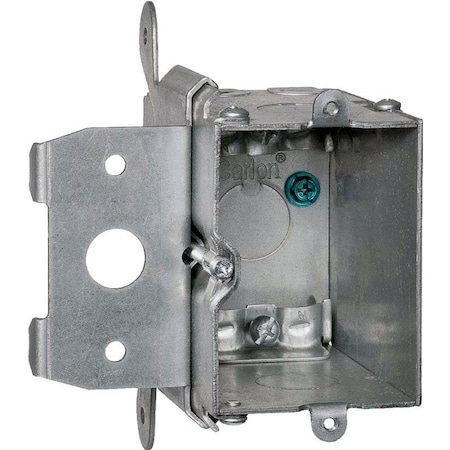 Steel City Electrical Box, 20 cu in, Outlet Box Type, 1 Gang, Steel MB120ADJ