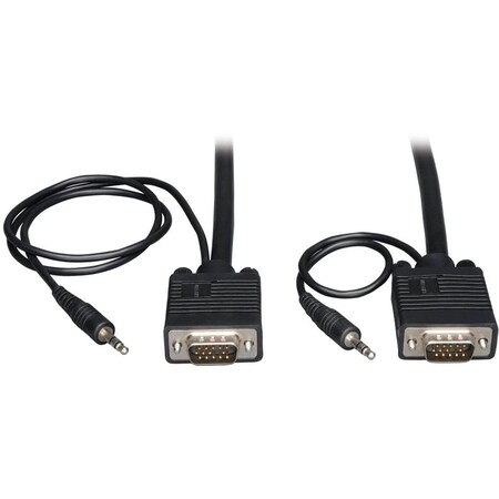 Tripp Lite 50FT SVGA/VGA MONITOR CABLE HD15 M/M W/ AUDIO P504-050