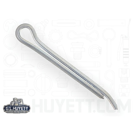 Huyett Hammerlock Cotter Pin, Zinc Plated Carbon Steel, 0.141 in Dia x 1.500 in Effective Length CPHZ-140-1500