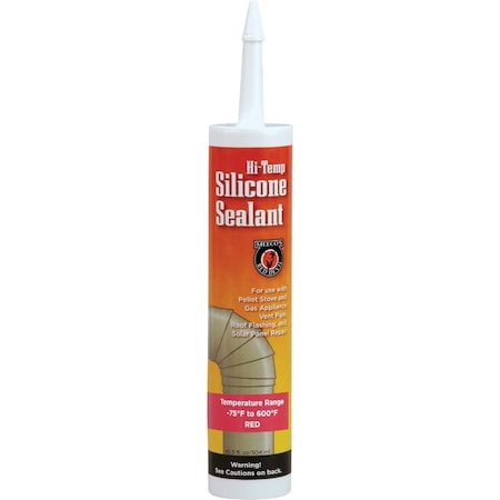 Meecos Red Devil 10.3 Oz. Red Silicone Hi-Temp Sealant 613