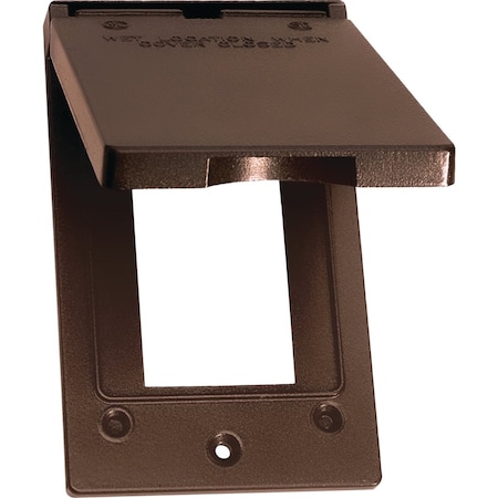 Southwire Single Gang Vertical Bronze Weatherproof GFCI Cover WCV1GFIB-UPC