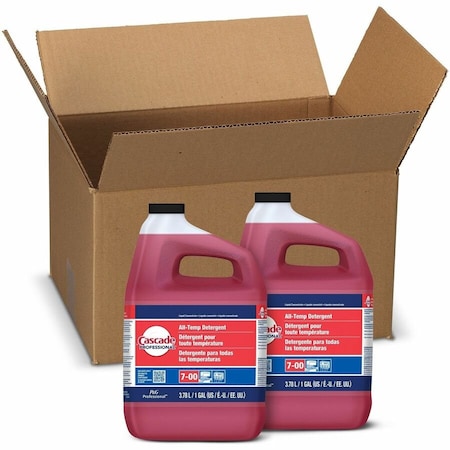 Cascade Rinse Aid, 1 gal, Bottle, Unscented 71189