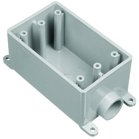 Abb Electrical Box, 18 cu in, FSE Box Type, 1 Gang, PVC E980FFN-CTN