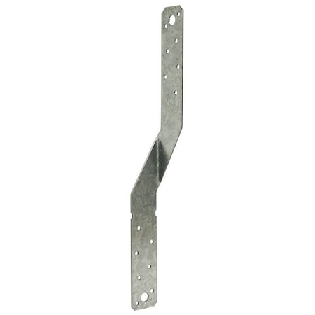 Simpson Strong-Tie MTS Series Twist Strap, 12 in L Dimensions, 16 ga, Steel, Galvanized/Zinc MTS12