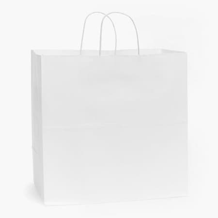 Nashville Wraps White Kraft Paper Shopping Bags, Filly 13x7x13in, 25PK MP11WH