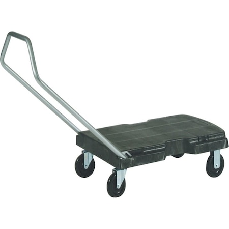 Rubbermaid Commercial GnrlPurposeDlly, 7in, 33in, Blk, Plstc, 500lb FG440100BLA