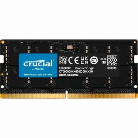 Micron Crucial 32GB DDR5-5600 SODIMM CL46 16Gbit CT32G56C46S5