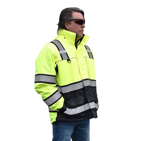 Reptyle Jacket, Lime w/2 In Reflective Tape PK401-3XL