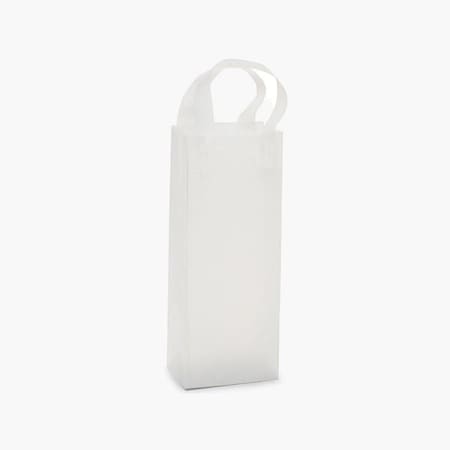 Nashville Wraps Clear Frosted Plastic Gift Bags, Wine 5x3x13, 3 mil, 200PK BWIFRP