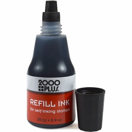 Cosco Selfinking Stamp Pad Refill Ink, Black COS032962