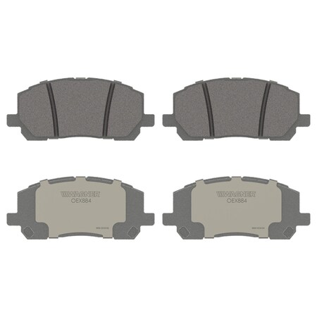 Wagner Brake OEX Front Disc Brake Pad Set Premium Ceramic,  OEX884