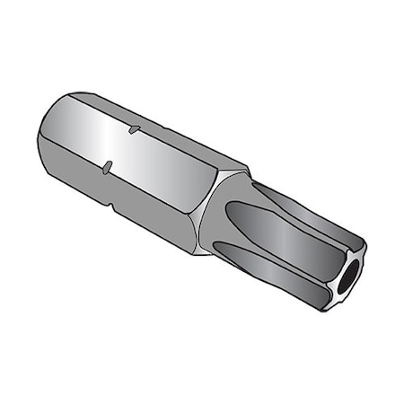 Zoro Select 27X1X1/4 6 Lobe Tamper Resist Bit Plain & Harden, 50Pk 38-350