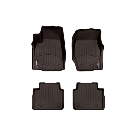 Weathertech Cocoa, Front and Rear Floorliners 471696-1-2