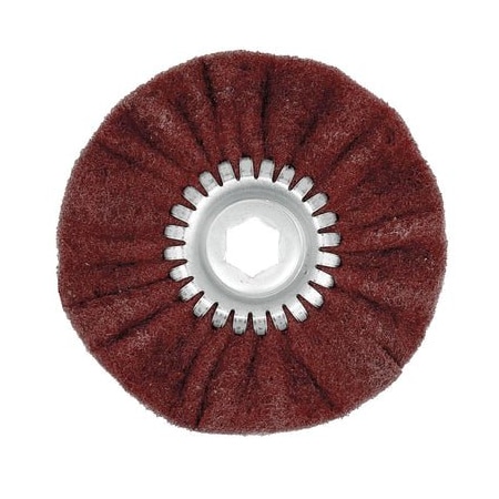 Renegade Products Usa 6 Inch Mini Airway Buffing Wheels, Very-Fine Maroon Satin FAW6XMBN2-2P-HSVFN