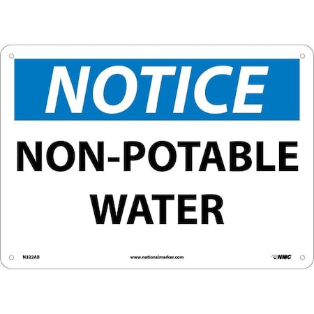 Nmc Notice Non-Potable Water Sign, N322AB N322AB