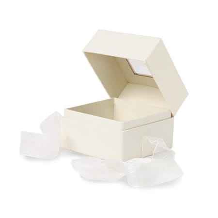 Nashville Wraps Ivory Window Box with Ribbon, Petite 3.75x3.75x3, 18PK BFB1IV
