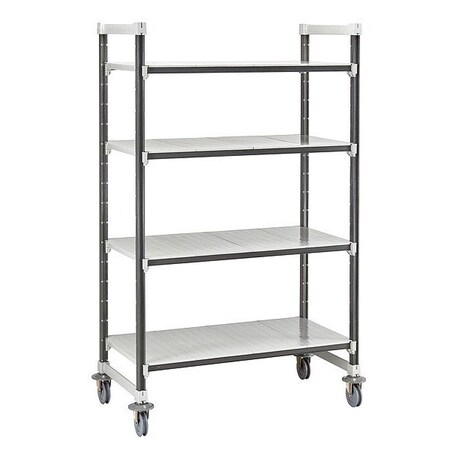 Cambro Shelving Unit, 36 in L, Speckled Gray EXHD243678S4480