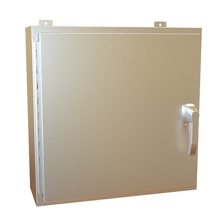 Hammond Handle Electrical Enclosure, 24 in H, 8 in D, 24 in W, 12, 13, 3R, 4, 4X, Stainless Steel HW24248SSHK