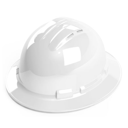 Duo Safety Hard Hat, 4 Point, Vented, White H34R1V