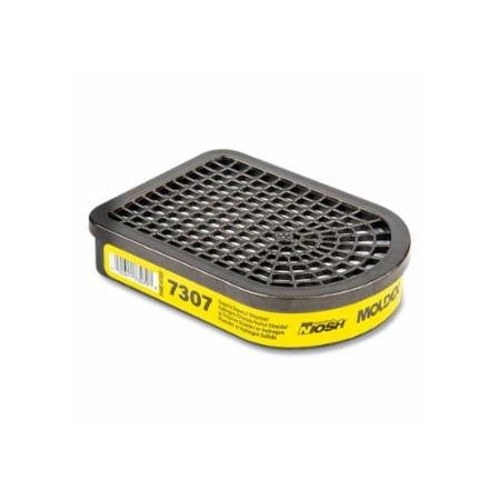 Moldex 7000/7800/9000 Series Semi-Rectangular Gas/Vapor Cartridge, Organic Vapors/Acid Gases, for, 30PK 507-7307