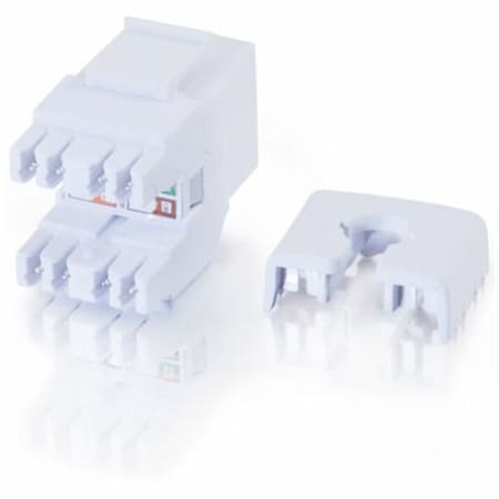 C2G CAT6 180 KEYSTONE JACK WHT 35210
