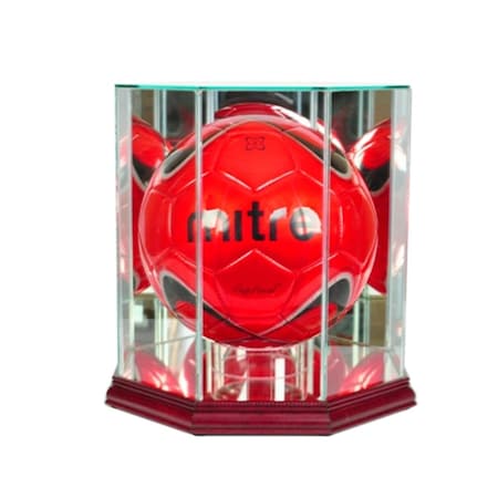 Perfect Cases Octagon Volleyball Display Case, Cherry PE392747