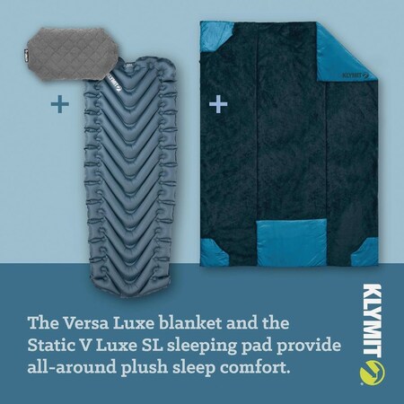 Klymit Luxe Gray Camping Pillow 12LPGY01D