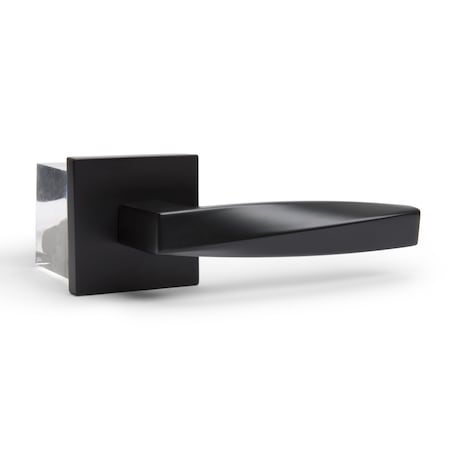 Mcbowery Convex Matte Black Double Dummy Modern Door Lever MB-1102DMMB