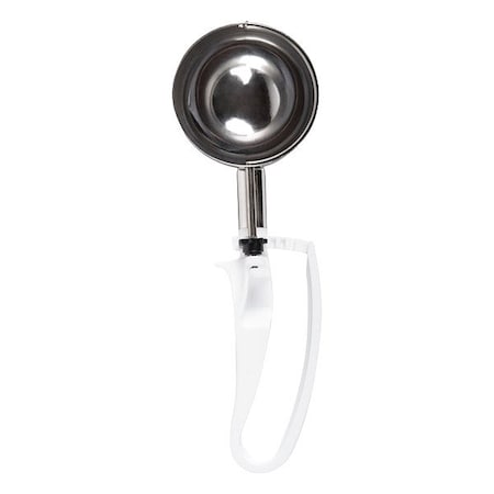 Vollrath Squeeze Disher, 4.7 oz., SS, White 47390