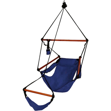Kings Pond KingsPond 10001-KP Hammaka Hammocks Original Hanging Air Chair In Midnight Blue 10001-KP